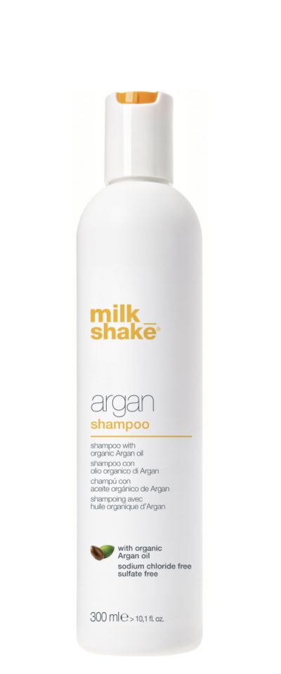 Безсульфатный шампунь для поврежденных волос на основе арганового масла / Milk Shake argan 300 мл